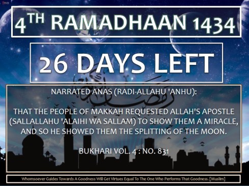26 Days Left #Ramadhan
